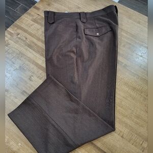 Vintage BUFFALO COUNTRY  Western Wear Brown Pants with Pearl Snaps Size 36